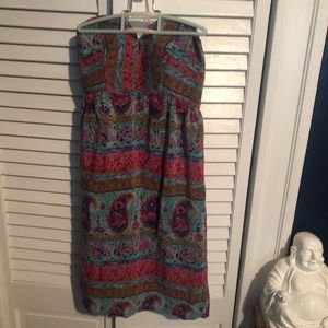 Maple strapless dress